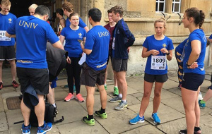 Team Univ before the Town and Gown 