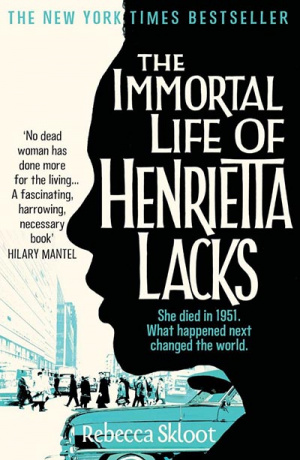 Button link to book review of The Immortal Life of Henrietta Lacks