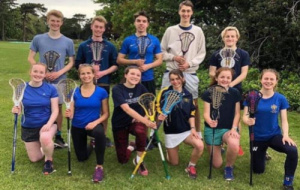 Members of the Univ Lacrosse team