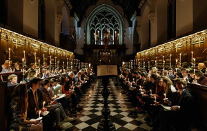 Chapel interior during Univ Alumni Carol Service